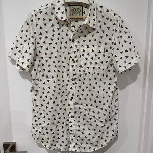 Dravus Triangle Pattern Button Down Shirt